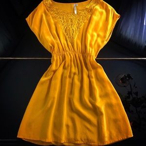 Yellow Chiffon Sundress
